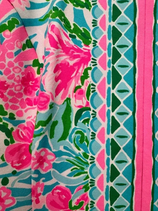 Lilly Pulitzer Sleeveless Luxletic Shift Dress, Amalfi Blue Golf Print, Size 6 - Picture 6 of 8